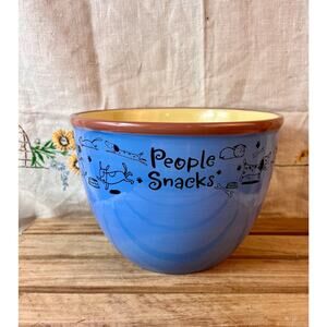 Hallmark “People Snacks” Stoneware Dog/Cat Graphics